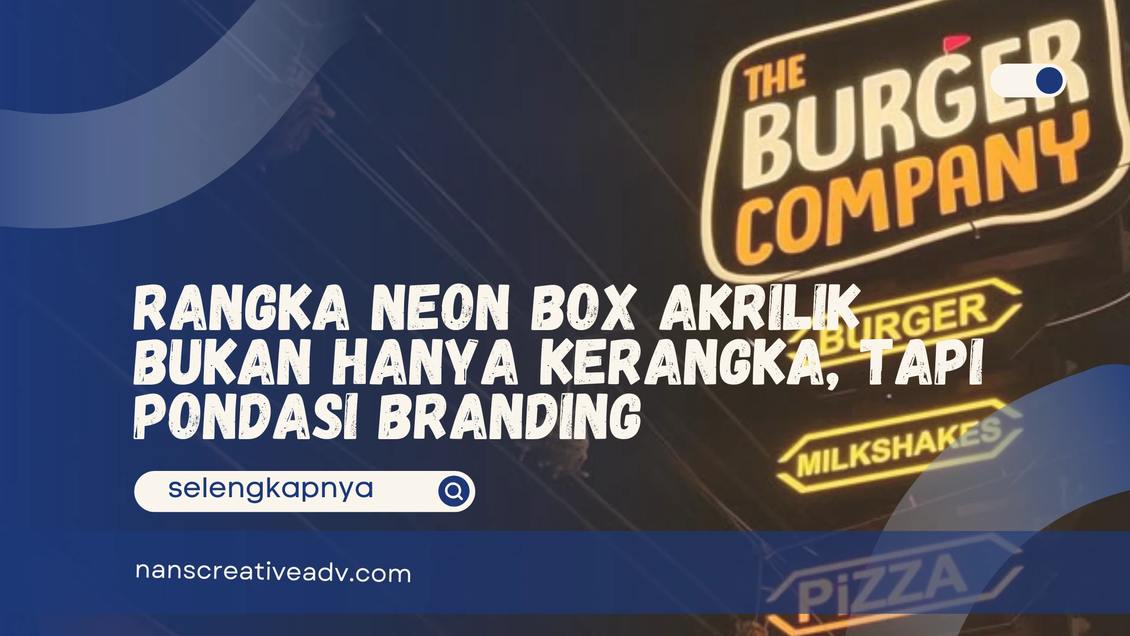 Rangka Neon Box Akrilik