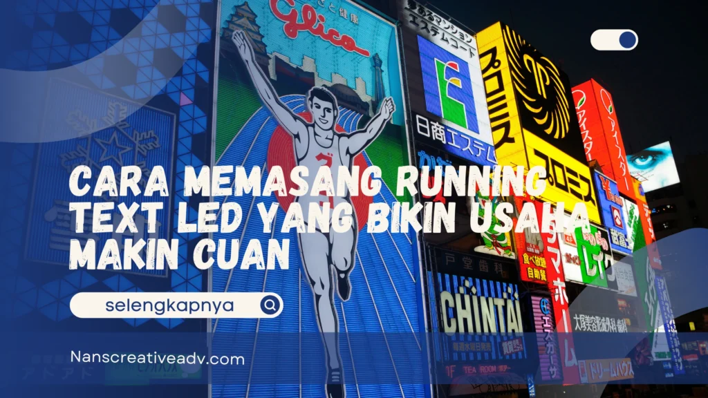 Memasang Running Text