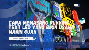 Memasang Running Text
