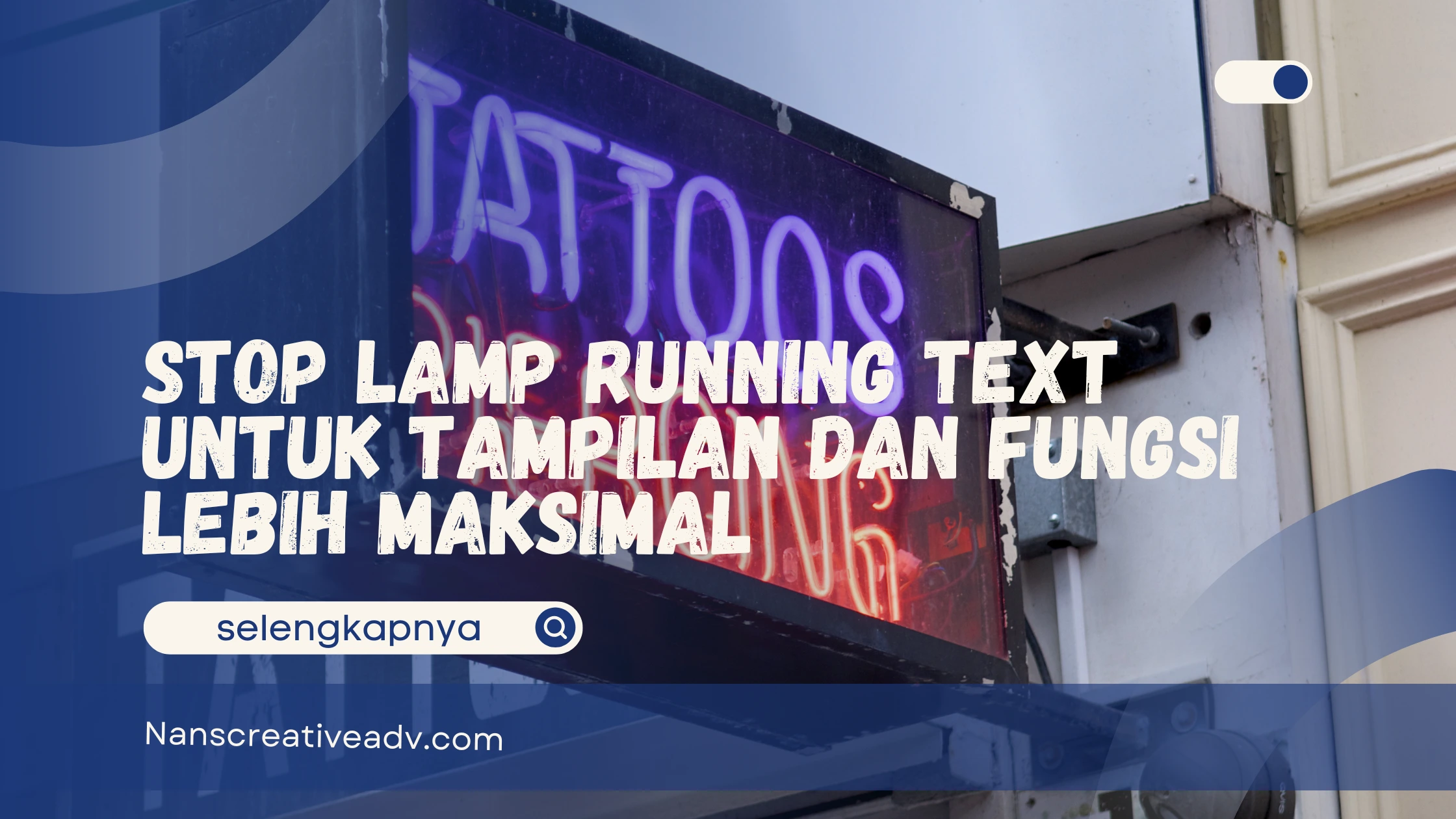 Stop Lamp Running Text