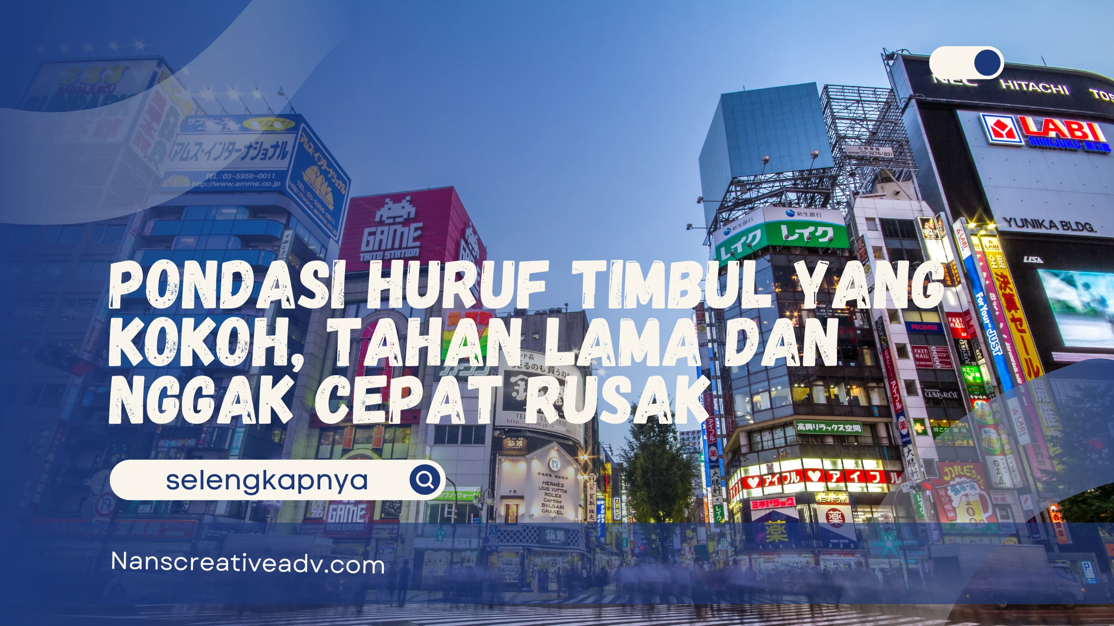 Pondasi Huruf Timbul