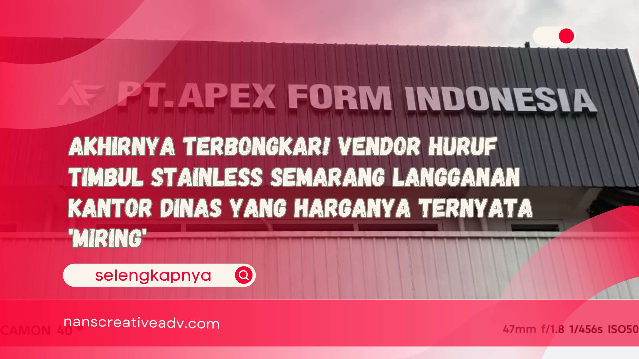 Akhirnya Terbongkar! Vendor Huruf Timbul Stainless Semarang Langganan Kantor Dinas yang Harganya Ternyata 'Miring'
