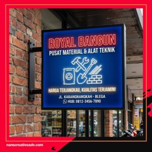 Murah tapi Berkelas! Contoh Papan Nama Toko Bangunan Ini Bikin Tokomu Kelihatan Mewah