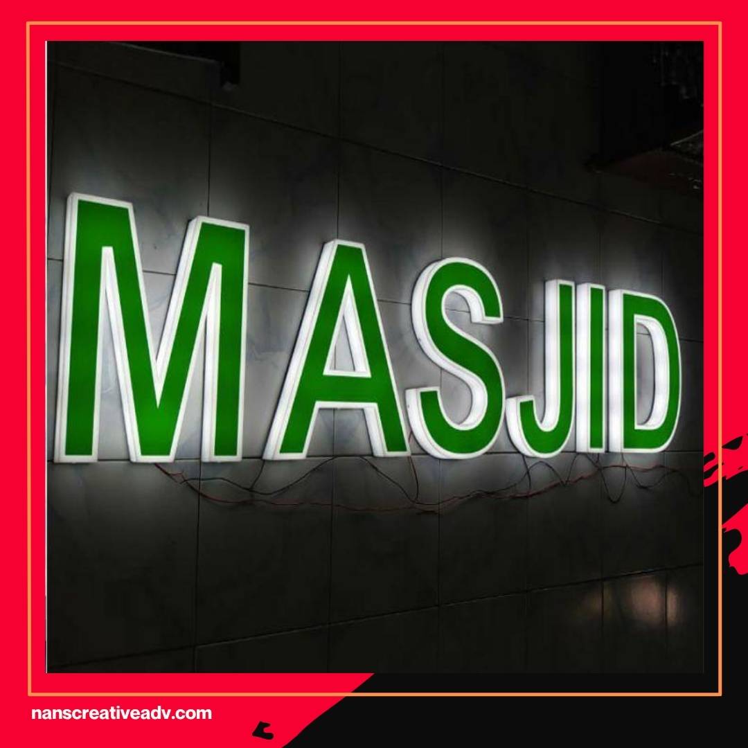 Jangan Asal Murah! Pilih Papan Nama Masjid Neon Box Akrilik LED yang Hemat Listrik Tapi Super Terang