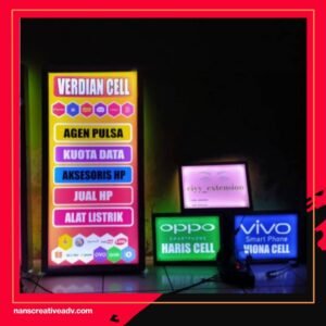 Mau Konter HP Kamu Jadi Pusat Perhatian? Pakai Contoh Neon Box Konter HP Terlaris Ini Sekarang!