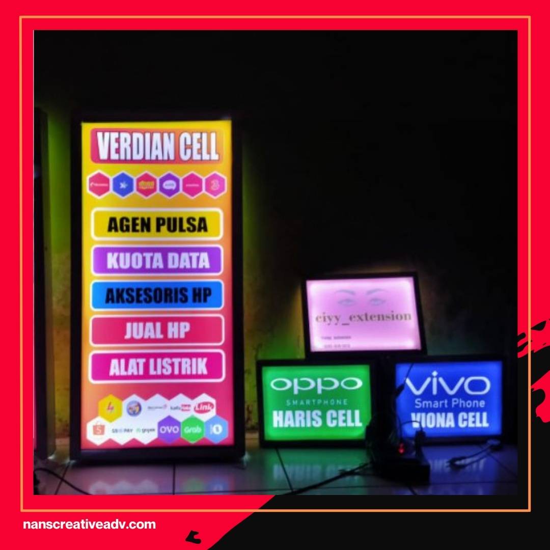 Mau Konter HP Kamu Jadi Pusat Perhatian? Pakai Contoh Neon Box Konter HP Terlaris Ini Sekarang!