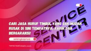 Cari Jasa Huruf Timbul yang Gak Mudah Rusak Di Sini Tempatnya, Rapih dan Bergaransi!